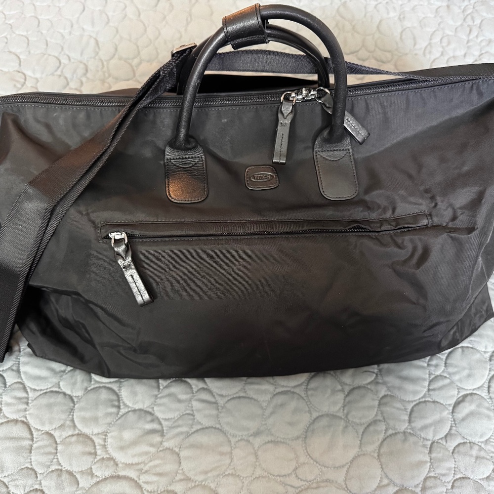 Bric's Milano Nylon Duffle Bag Black on Black